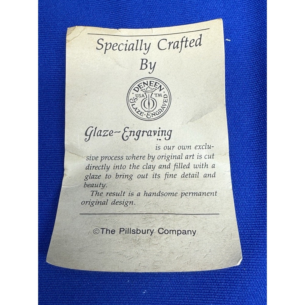 Vtg Deneen Pottery Pillsbury Hungry Jack Syrup Pitcher Handthrown 1987 Stonewar - Picture 8 of 11